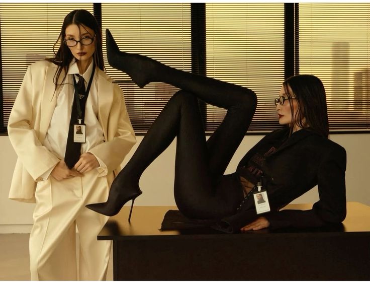 two women's wearing footwear