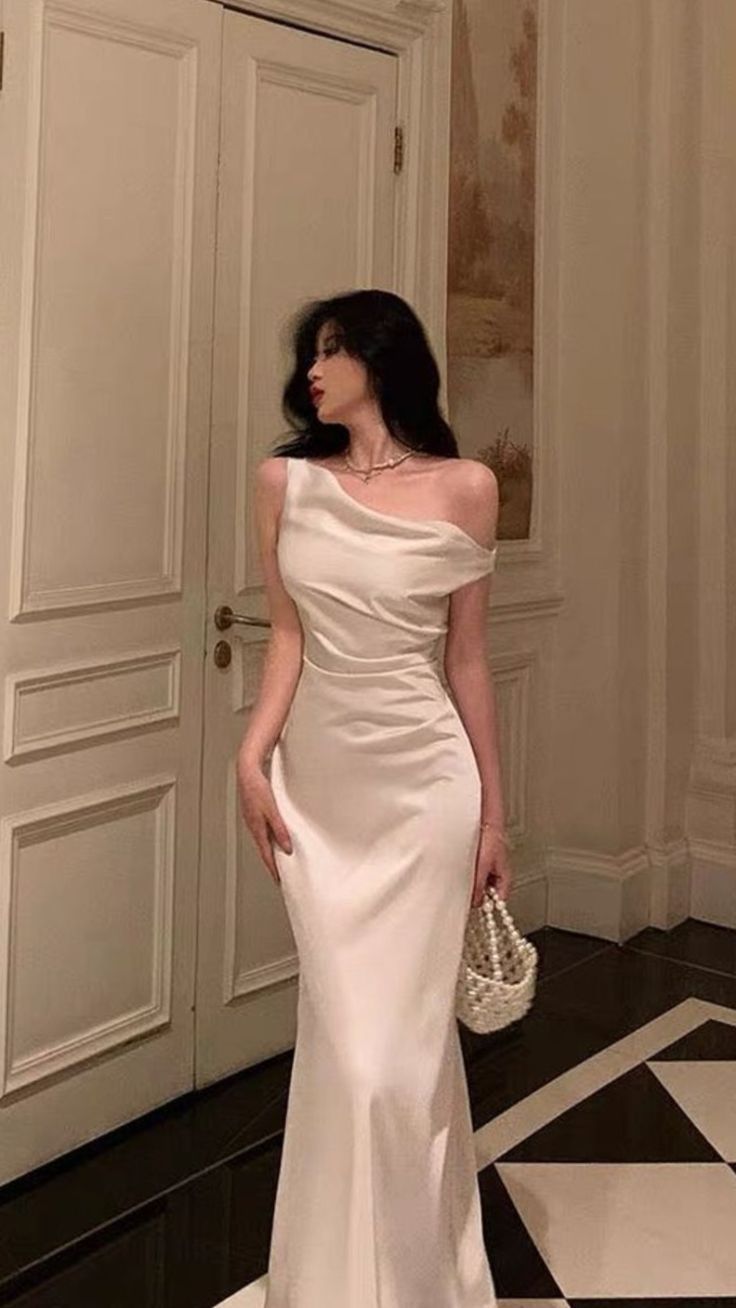 Woman wearing a dress